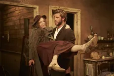 Judy Davis as Molly with Teddy: "I just loved her through the camera. What a face! She is so expressive."